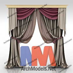 Curtain 3D Model 00038