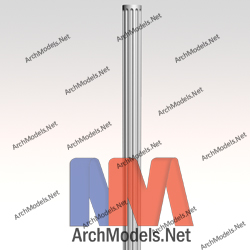 Gypsum Column 3D Model 00026