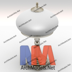Table Lamp 3D Model 00031