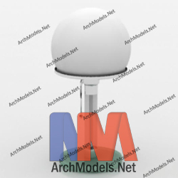 Table Lamp 3D Model 00033